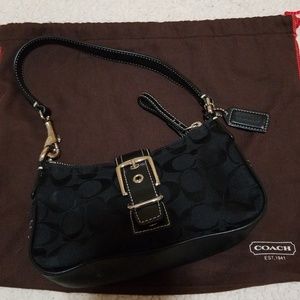 Small black Coach purse